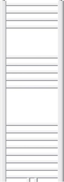 LuxeBath radiatore da bagno 400 x 1200 mm - bianco - curvo con attacco centrale - radiatore di design scaldasalviette asciugacapelli, senza elemento riscaldante