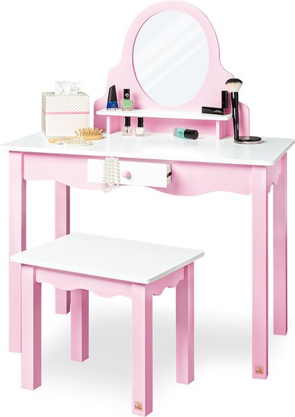 Tavolino da toeletta per bambini "Jasmin", incl. sgabello