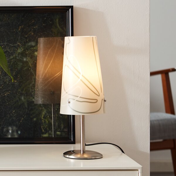 Lampada da tavolo di colore grigio Isi, 02747/22 Brilliant