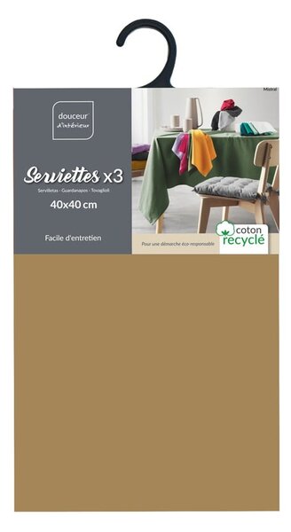 Set di tovaglioli 3 pz 40x40 cm Mistral – douceur d'intérieur