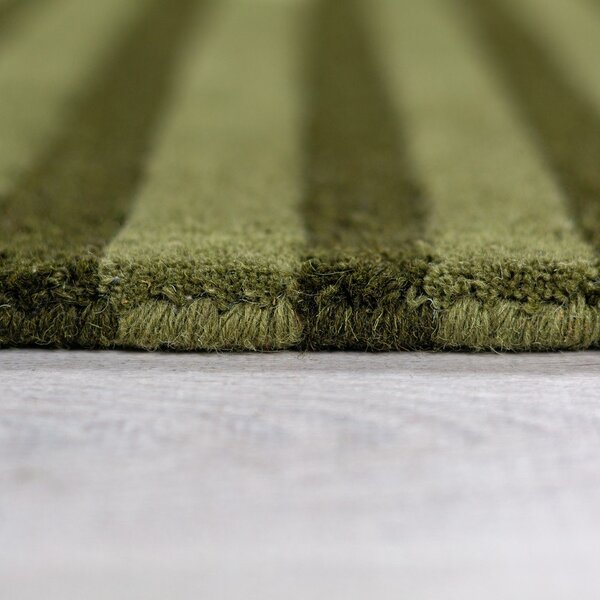 Tappeto verde in lana tessuto a mano 200x290 cm Conway Retro – Flair Rugs