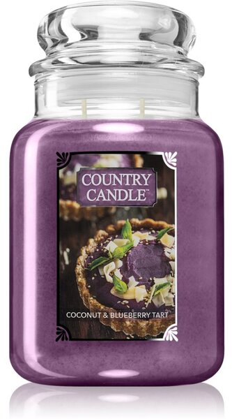 Country Candle Coconut & Blueberry Tart candela profumata 680 g