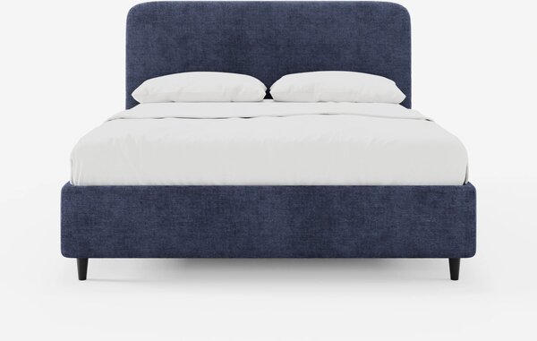 KAELOS letto minimal imbottito - vano contenitore, piedi alti e testie