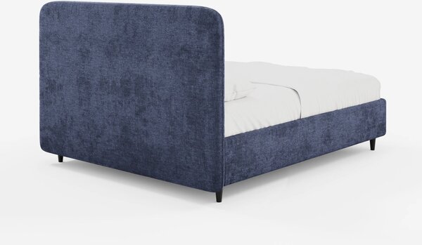 KAELOS letto minimal imbottito - vano contenitore, piedi alti e testie