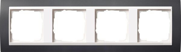 Gira 0214328 Cornice di copertura a 4 ingressi Event antracite