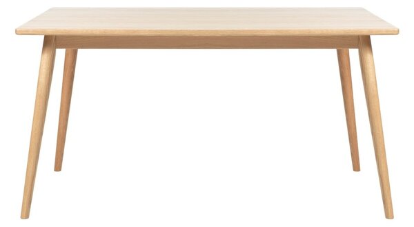 Tavolo da pranzo allungabile con piano effetto rovere colore naturale 150x90 cm Barrali - Unique Furniture