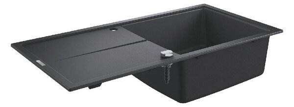 Lavello composito K400 31641 1 vasca 1000x500mm con ATF re/li granito nero