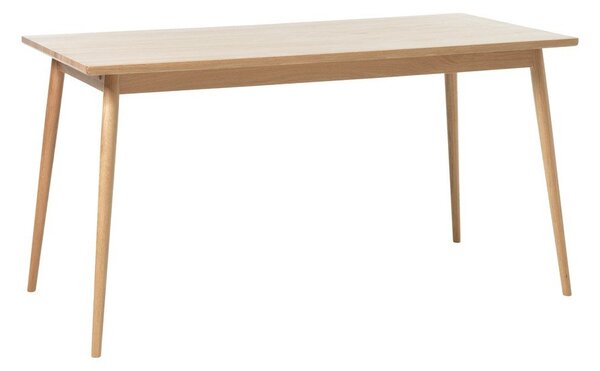 Tavolo da pranzo allungabile con piano effetto rovere colore naturale 150x90 cm Barrali - Unique Furniture