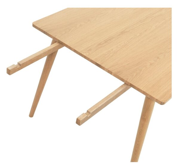 Tavolo da pranzo allungabile con piano effetto rovere colore naturale 150x90 cm Barrali - Unique Furniture