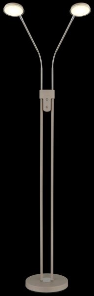 Globo 58504-2SSA-LED Lampada da terra dimmerabile SILVIO 2x6,5W/230V 2700/3350/4000K beige