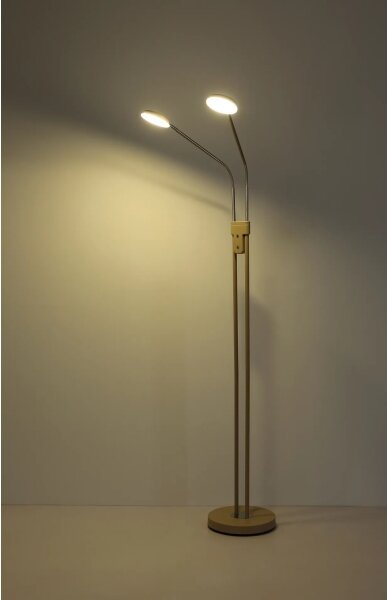 Globo 58504-2SSA-LED Lampada da terra dimmerabile SILVIO 2x6,5W/230V 2700/3350/4000K beige