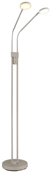 Globo 58504-2SSA-LED Lampada da terra dimmerabile SILVIO 2x6,5W/230V 2700/3350/4000K beige
