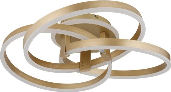 Globo 67163-56G - Plafoniera LED dimmerabile HERWIG 56W/230V 57,5x60 cm dorata + telecomando