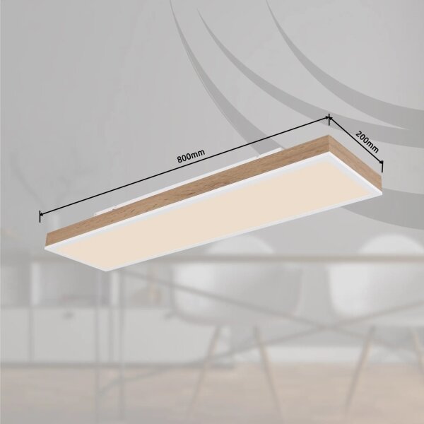 Globo 416080WWD4-CCT - Plafoniera LED dimmerabile DORO 24W/230V 20x80 cm + telecomando
