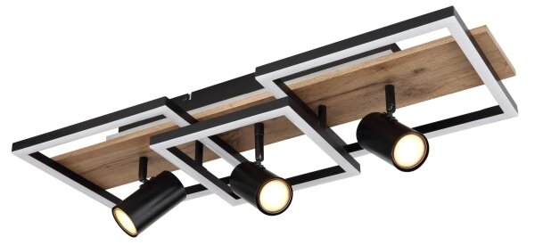 Globo 67305D2 - Plafoniera LED KASSU LED/48W/230V + 3xGU10/5W 3000K 27x72 cm