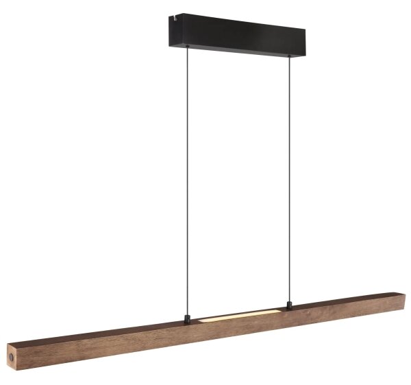 Globo 17015 - Lampadario LED a sospensione dimmerabile con touch OLIVUS LED/24W/230V 3000K marrone