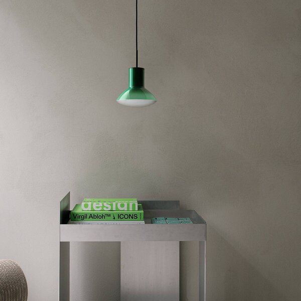 GRUPA Lampada a sospensione Onda, dimmerabile, Verde, Soggiorno / Sala da pranzo, Alluminio, Design, Lampada a sospensione