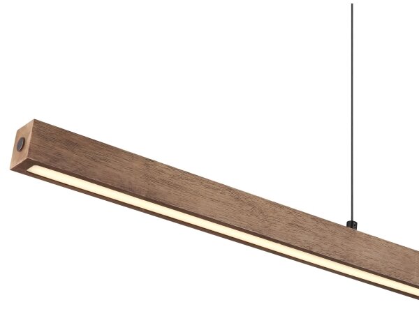 Globo 17015 - Lampadario LED a sospensione dimmerabile con touch OLIVUS LED/24W/230V 3000K marrone