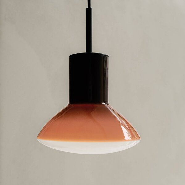 GRUPA Lampada a sospensione Onda, dimmerabile, Violetto / Fucsia / Rosa, Soggiorno / Sala da pranzo, Alluminio, Design, Lampada a sospensione