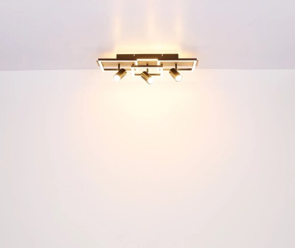 Globo 67305D2 - Plafoniera LED KASSU LED/48W/230V + 3xGU10/5W 3000K 27x72 cm