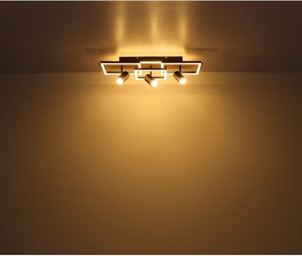 Globo 67305D2 - Plafoniera LED KASSU LED/48W/230V + 3xGU10/5W 3000K 27x72 cm