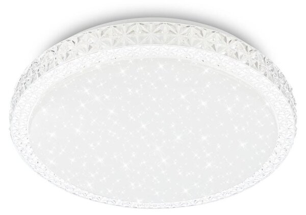 BRILONER - Plafoniera a LED, effetto cielo stellato, ottica cristallina, 4000K, 26 cm