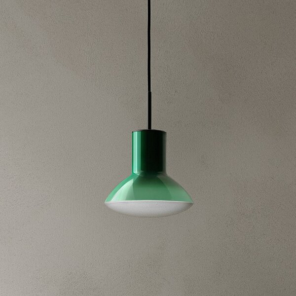 GRUPA Lampada a sospensione Onda, dimmerabile, Verde, Soggiorno / Sala da pranzo, Alluminio, Design, Lampada a sospensione