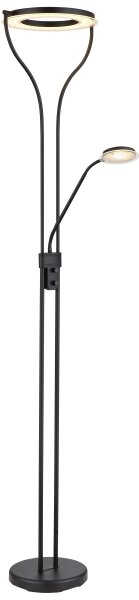 Globo 59038SD - Lampada da terra LED dimmerabile EBRO 20W/230V + 4W 3000K nera