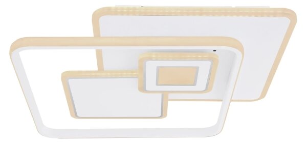 Globo 48441-50SH - Plafoniera LED dimmerabile RODERICK 50W/230V 50,3x50,3 cm + telecomando
