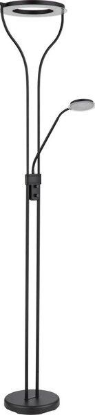 Globo 59038SD - Lampada da terra LED dimmerabile EBRO 20W/230V + 4W 3000K nera