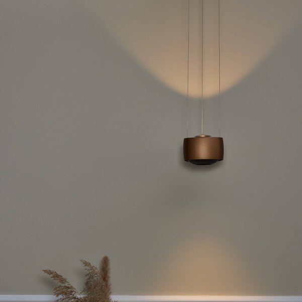 LOOM DESIGN Lampada a sospensione Air, dimmerabile, Marrone / Ruggine, Soggiorno / Sala da pranzo, Alluminio, Moderno, Lampada a sospensione