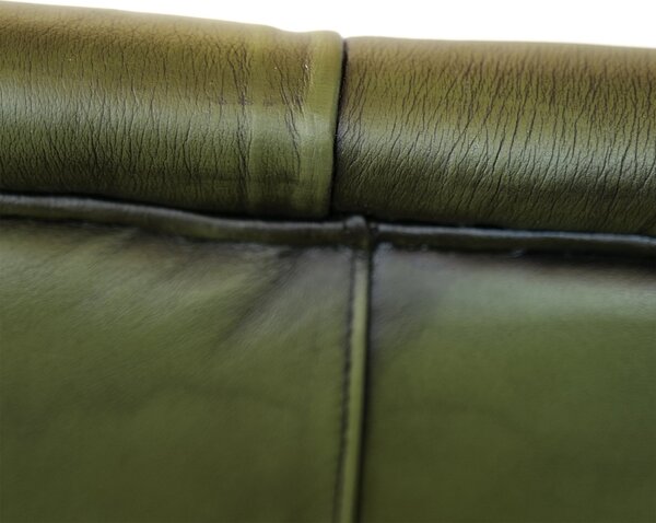 Letto Matrimoniale 160x190 cm Chesterfield Royal Wing Pelle Primo Fiore Premium