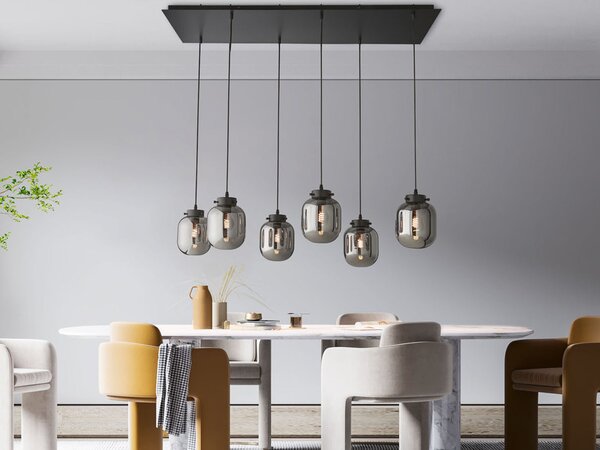 Honsel Pendellampe Regi 6 flammig
