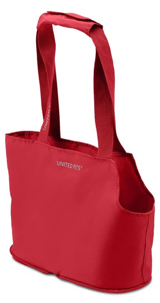 Borsa trasportino pieghevole per cani, modello "Lazy Dog" della United Pets, leggera, di colore rosso