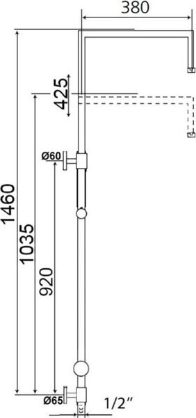 Beitz & Walz Aqvadesign Doccetta da appoggio 90°x90°/senza accessori/cromata