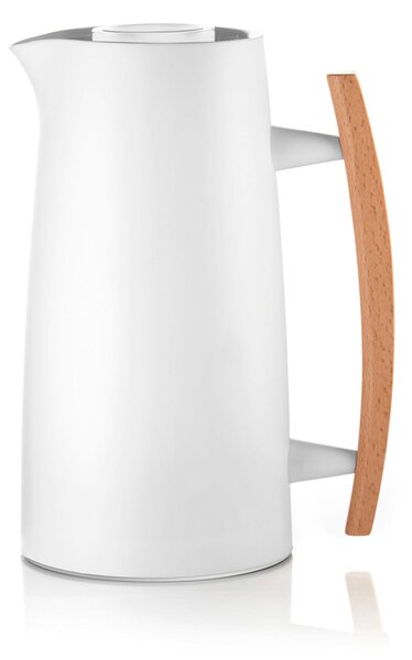 Caraffa Termica, Termos Riviera Thermos caldo Freddo Tavola Dimensioni 18,3x13x h25 cm 1 Litro Plastica con Manico in legno