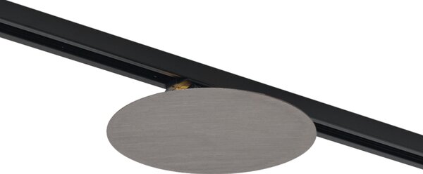 Lampada da soffitto moderna color canna di fucile per sistema di illuminazione a binario monofase a 2 luci - Iconic Pulley
