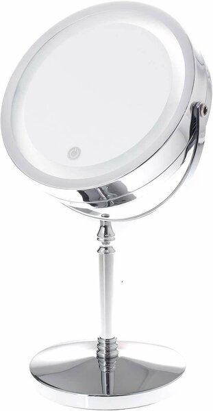 Specchio LED TUKA, ingrandimento 7x, touch screen, illuminazione integrata