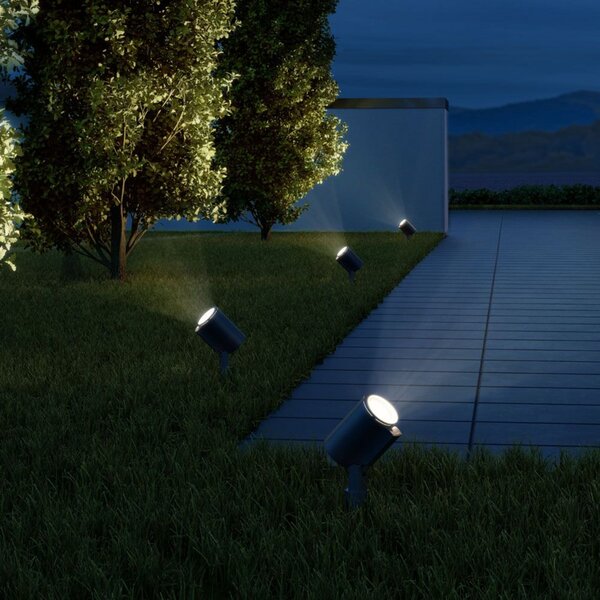 Lampade da esterno STEINEL, Spot Garden, Nero, Metallo, Moderno