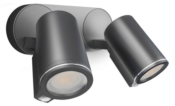 Lampade da esterno STEINEL, Spot Duo SC, Nero, Metallo, Moderno