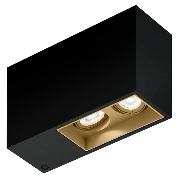 Wever & Ducré Lighting Faretto da incasso Plano petit 2.0, dimmerabile, Nero, Corridoio, Alluminio, Moderno, Plafoniera