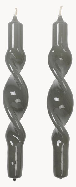 Set di 2 candele a bastoncino fatte a mano Twist