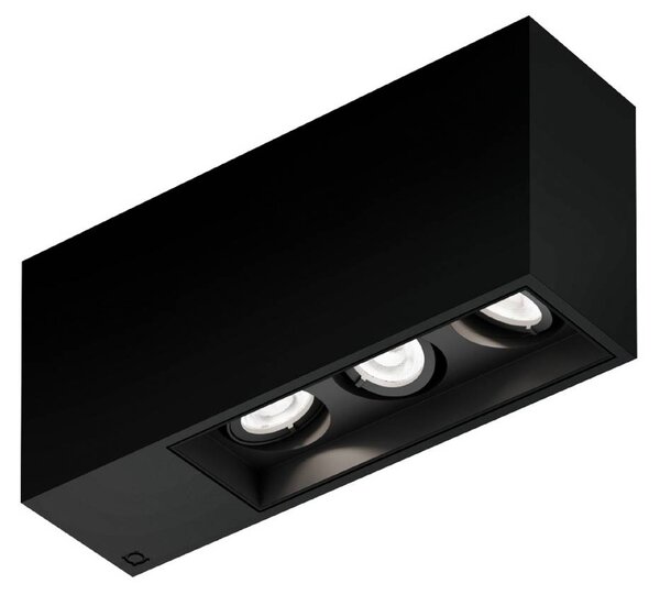 Wever & Ducré Lighting Faretto da incasso Plano petit 3.0, dimmerabile, Nero, Corridoio, Alluminio, Moderno, Plafoniera
