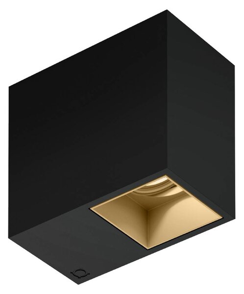 Wever & Ducré Lighting Faretto da incasso Plano 1.0, dimmerabile, Nero, Soggiorno / Sala da pranzo, Alluminio, Moderno, Plafoniera