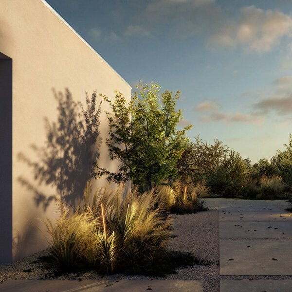 Wever & Ducré Lighting WEVER DUCÉ Lampada LED con picchetto Reed 1.0 bronzo 927 IP65, Bronzo / Ottone antico, Alluminio