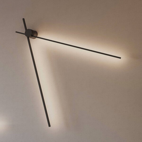 Wever & Ducré Lighting Plafoniera soffitto Fil Spin 1.0, dimmerabile, Nero, Soggiorno / Sala da pranzo, Alluminio, Moderno, Plafoniera
