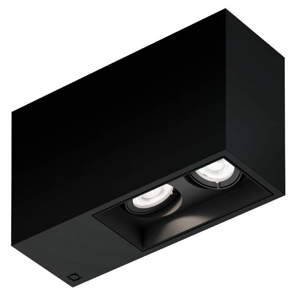 Wever & Ducré Lighting Faretto da incasso Plano petit 2.0, dimmerabile, Nero, Corridoio, Alluminio, Moderno, Plafoniera