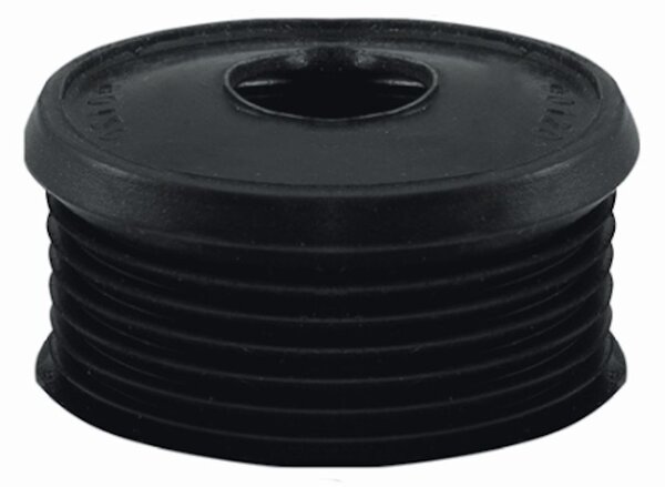 STEDO Euro Raccordo per tubo di scarico WC Ø 55 mm per tubo di scarico a pressione, nero, senza rosetta