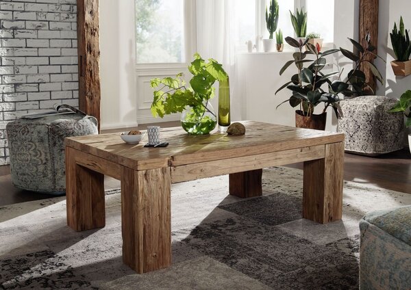 Tavolino da salotto in legno di Teak 120x80x45 naturale grezzo