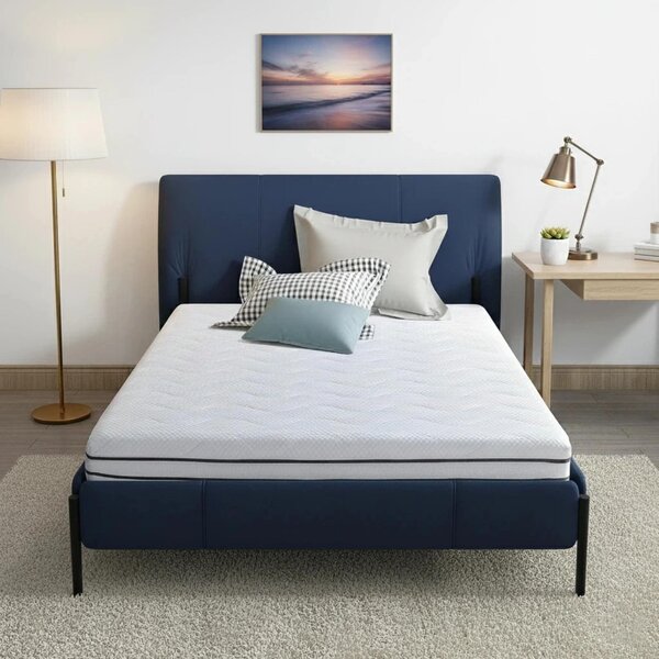 Materasso Essence Sleep 90x200 cm 2 in 1 Duo a 7 zone in schiuma a freddo con memory foam al gel, durezza H2 e H3, Oeko-Tex, altezza 18 cm
